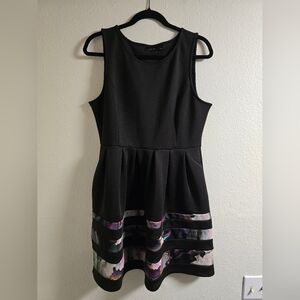 Apt 9 Watercolor Black Dress